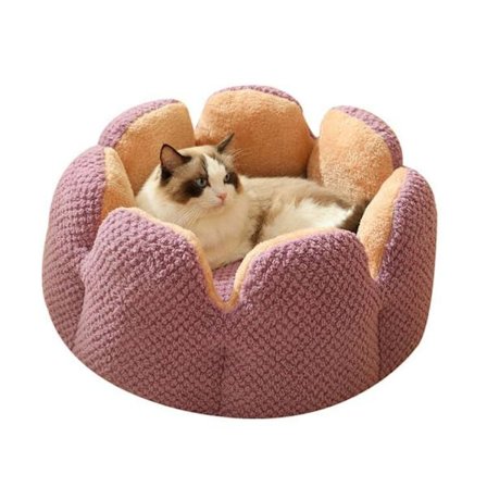 Pet Cactus Petal Nest Plush Thickening Cat Nest