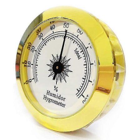 Cigar Hygrometer Analog Cigar Humidor Hygrometer Mekanisk Rund Hygrometer Fugtighedsmåler til Humidor Cigarskab Cigarkasser