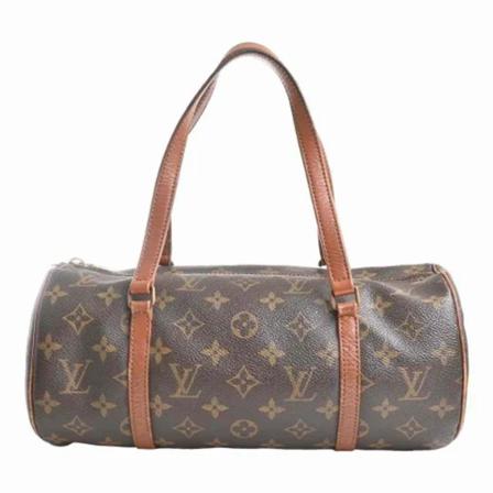 Louis Vuitton Vintage Pre-owned Canvas handTass , Bruin , unisex , Maat: ONE Size Vintage Tassen