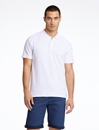 Lindbergh Polo Tee S/S - White - XXL