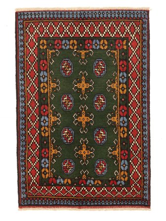 Ruční Vázání Afghán Fine Koberec 78X117 Vlněný Malý