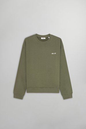 Dagon Sweatshirt Herr Grön Bomull