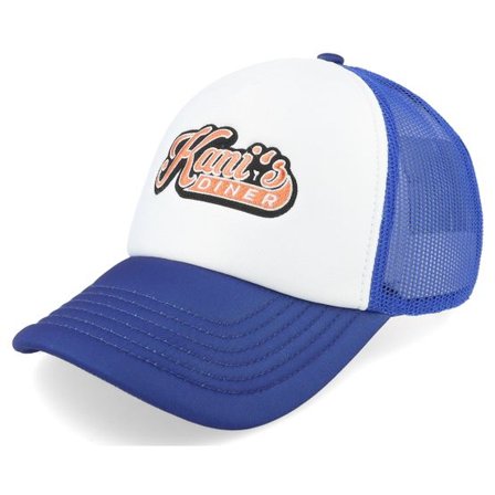 Karl Kani - Blå trucker Keps - Kani Diner Cap Blue/White Trucker @ Hatstore
