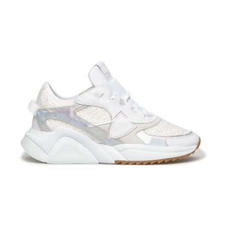 Philippe Model Sneakers Ezld Gm03 Glitter , Wit , Dames , Maat: 37 EU