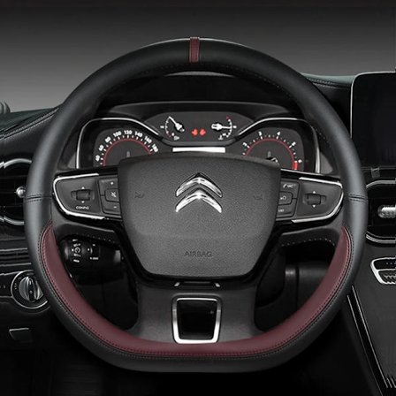 D-formad rattkåpa för kompatibel med Citroen C3 II III 2009 - 2019 2020 C3 Aircross 2017 2018 2019 2020 2021 Berlingo 3 C4 Picasso 2