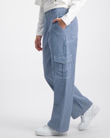 LMTD NLFRICTE TWI NW WIDE CARGO PANT Blau Jeans Mädchen - Kidsbrandstore