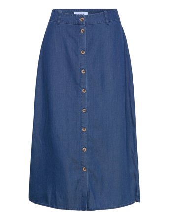 Vibista Midi Skirt Blue Vila