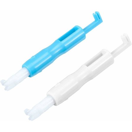 2 stk symaskin nål innsetter automatisk nål trer symaskin nål trer verktøy automatisk nål trer maskin egnet for husholdning symaskin