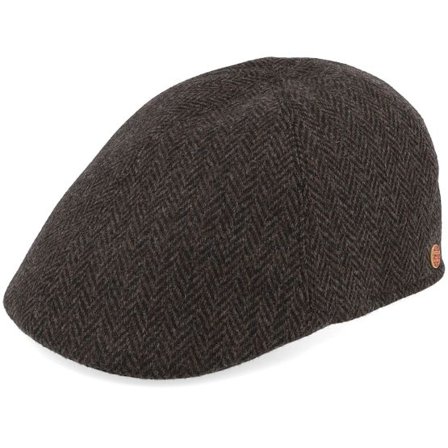 Mayser - Brun flatcap Keps - Paddy Amaro Brown Flat Cap @ Hatstore