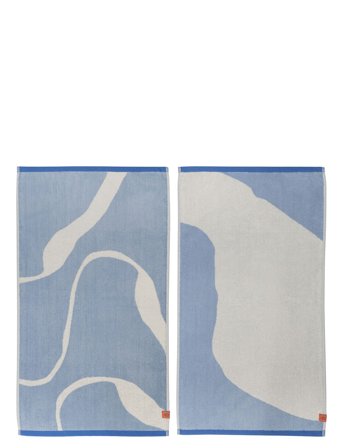 Mette Ditmer Nova Arte Towel, 2-Pack - Blue - ONE SIZE