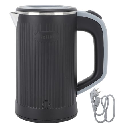 Elektrisk Tekanne Automatisk Avslutning Tørrkokingsbeskyttelse Rustfritt Stål Vannkoker Kjele for Reise 800ml Svart EU-plugg 220V 50HZ