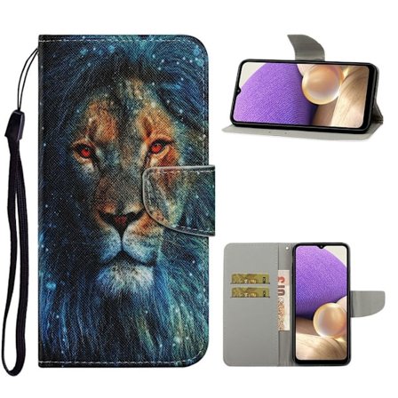 Wonderland Samsung Galaxy A32 Flip etui - Løve