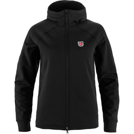 Fjällräven Expedition Fleece Hettegenser XL - female - Black - Fleece