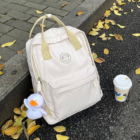 Tillbaka Till Skolan Dam Ryggsäck Enkel Vattentät Rucksack Skolväskor För Tonårsflickor Casual Rese Ryggsäck