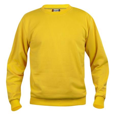 Clique Unisex Vuxen Basic Tröja Med Rund Hals L Lemon