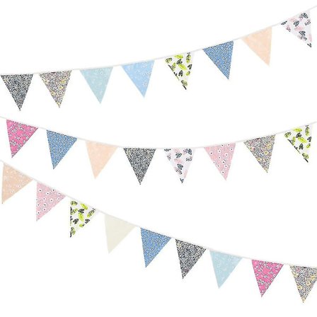 36 Vimpler Vimpler, 32ft Utendørs Vimpler Vanntett Blomster Banner For Bursdag Hage Festlig Festdekorasjon