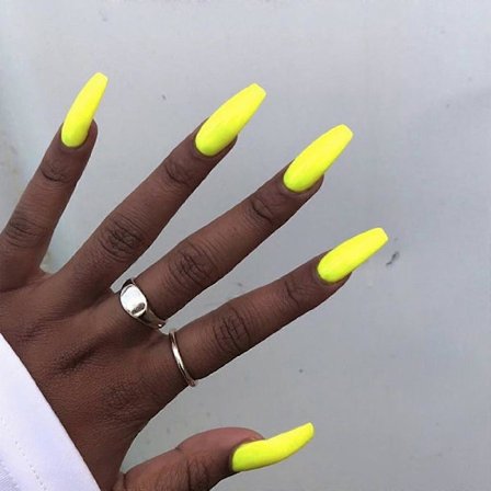 Beauty Secrets Neglelim 24 stk. Manicure Patches Bærbar Negle Lang Færdig Fransk