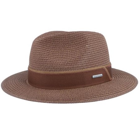 Stetson - Brun traveler Hatt - Toyo Caramel Coffee Traveller Straw Hat @ Hatstore