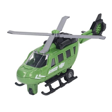 Diecast Helikopter Modell Simulerad Diecast Legering Tröghet Plan Modell Leksak för Barn Pojkar Flickor 22,5 cm