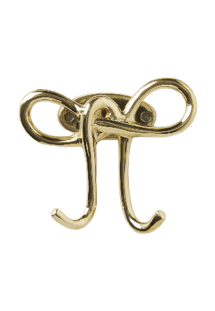 MANO ATELIER Krok i mässing BOW Krokar & hängare Guld ONESIZE