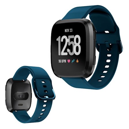 Fitbit Versa klockarmband i silikon - Mörkgrön