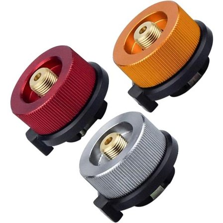 3 STK Udendørs Camping Komfur Adapter til Camping Varmelegeme Brænder Gaspatron Hoved Konverteringsdyse Flaske Type