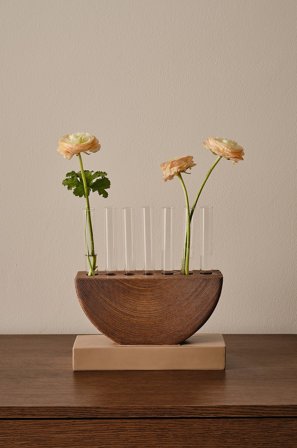 Jotex - Vase Brun/klart glass - BILLE - Kjøp Vaser hos Jotex