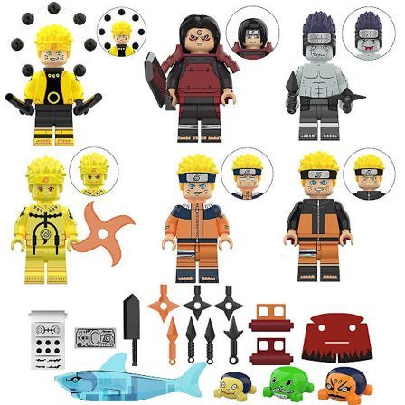 6 Pack Ninja Mini Figures Set Kids Toys Action Figure Anime Heroes Mini Figure Birthday Party Gifts For Adults And Children Boys Girls