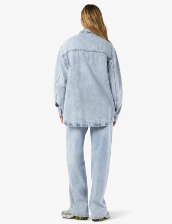 NOISY MAY Nmalva L/S Denim Shacket Az352Lb Noos - Blue - XL