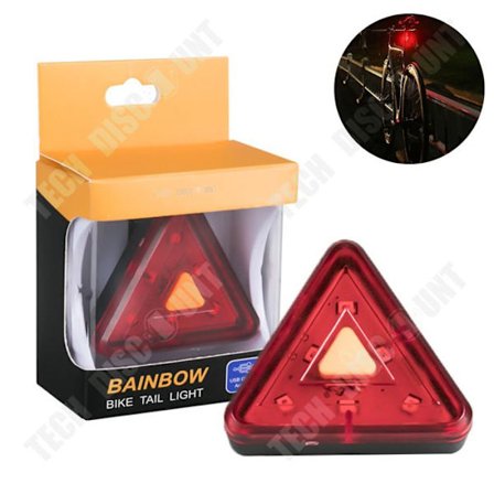 Baglygts til cykel - TD - 27/5000 - Genopladelig USB - Vandtæt - Høj lysstyrke