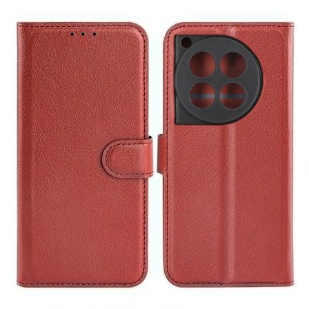 OnePlus 12 5G Plånboksfodral med Stativ - Brun