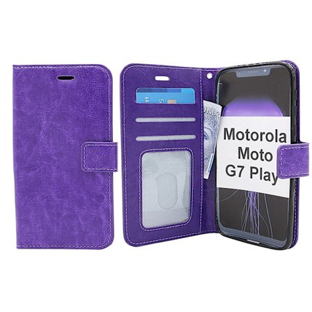 Crazy Horse Wallet Motorola Moto G7 Play