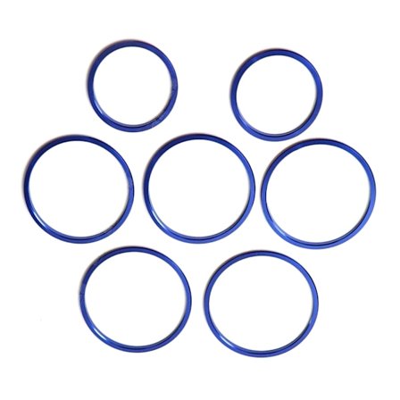 Luftventil Dekor Trim/Knappdeksel Bil Interiør Konsoll Klimaanlegg Port Dekor Rings Aluminium for GLC W205