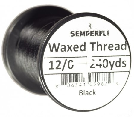 Semperfli Waxed Thread 12/0 - Black