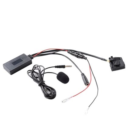 Trådløs Bluetooth-lydadapter til bil, håndfri MIC AUX-kabel MFD2 RNS2 til 18-benet til Golf