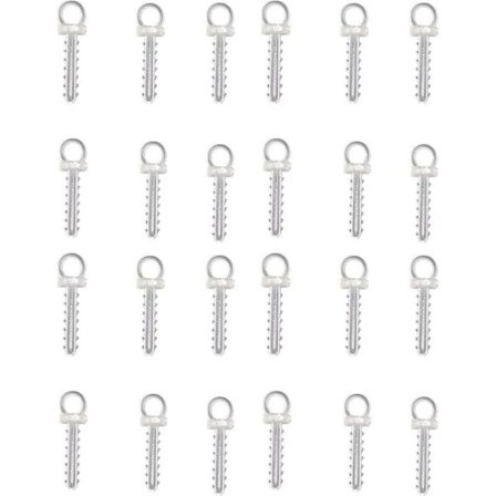 100 stk. hengekroker for isoporballer, julekuler og plast- eller isopor-egg