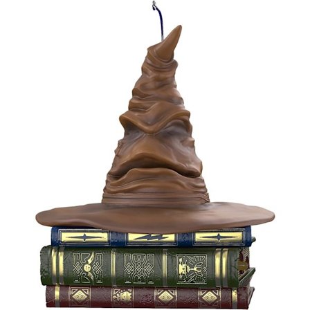 Julgransprydnad 2022, Harry Potter Sorteringshatt, Halloweenprydnad med ljud och rörelse