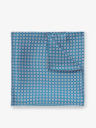 John Henric Men's Blaues Gepunktetes Einstecktuch Size Onesize