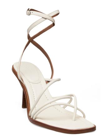 Sandales Cammelie Sandal Med Hæl Hvit Ba&sh*Betinget Tilbud