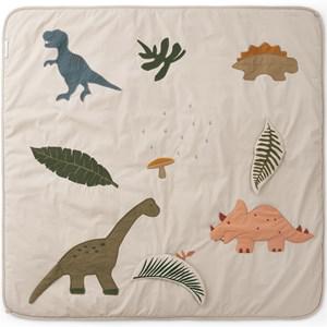 Liewood Dino/Dark Sandy Glenn Activity Blanket One Size - First toys and baby toys - One size - Cream