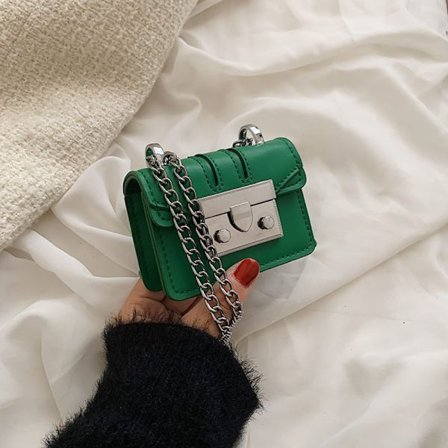 Lyxig designer handväska kedja kvinnlig väska GRÖN