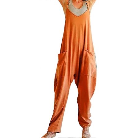 Hot Shot Onesie, vida ben jumpsuit med fickor - Ärmlös sele jumpsuit spaghetti rem långbyxor för tjej kvinnor