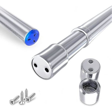 Garderobe Stangbeslag 57-100cm Rustfritt Stål Klesstang