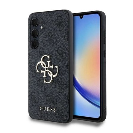 Guess Galaxy A35 5G Mobilskal Big Metall Logo - Svart