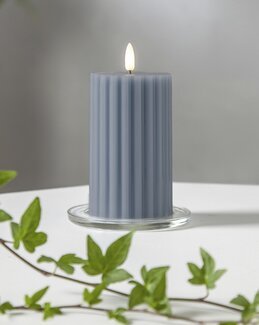 LED-bloklys Flamme Stripe Blå