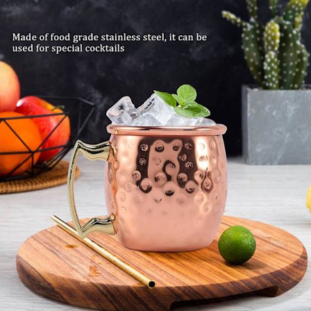 Mini 2oz Rostfritt Stål Moscow Mule Mugg Espresso Mini Mugg Kopparpläterad Mugg Shot Mugg Set