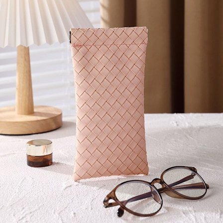 Vävda glasögon förvaringsväska Glasögonpåse Solglasögonlåda Glasögon