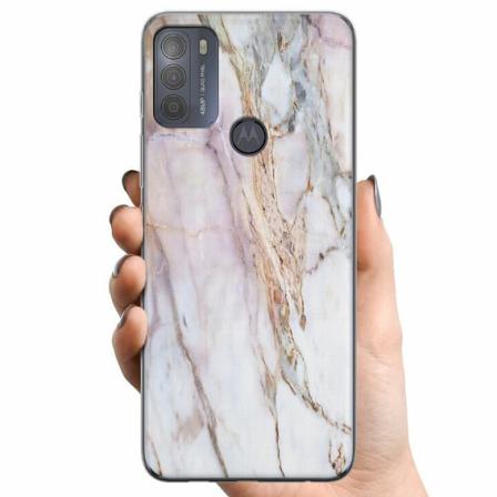 Motorola Moto G50 Tpu Mobilskal Marmor