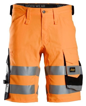 Snickers Workwear 6136 Shorts varsel, orange/svart 44, Kläder