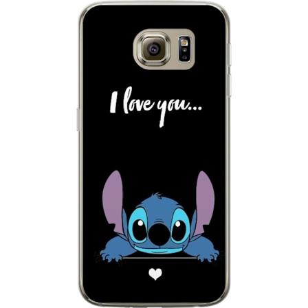 Samsung Galaxy S6 L pin kyv kuori Stitch Min Rakastan Si